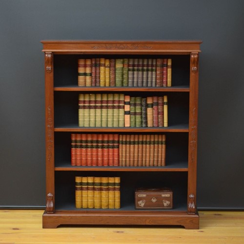 Victorian Mahogany Open Bookcase