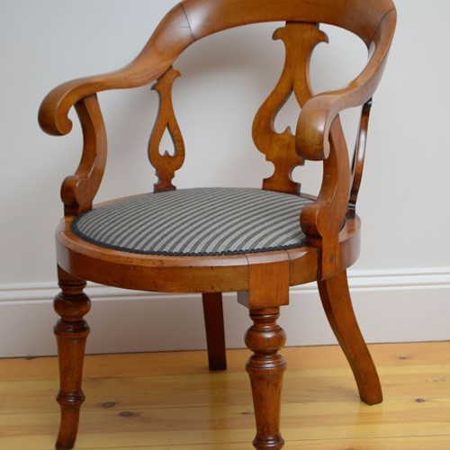 Victorian Walnut Office Chair