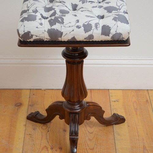 William IV Rosewood Piano Stool