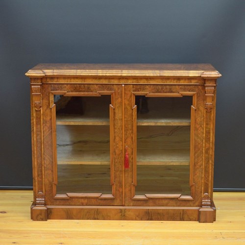 Superb Victorian Bookcase Or Display Cabinet