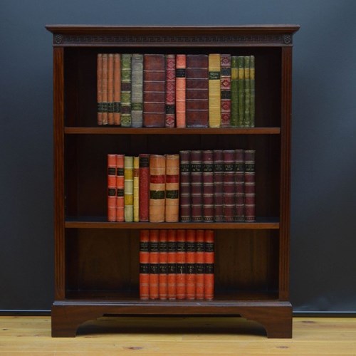 Early Xxth Century Solid Mahogany Open Bookcase