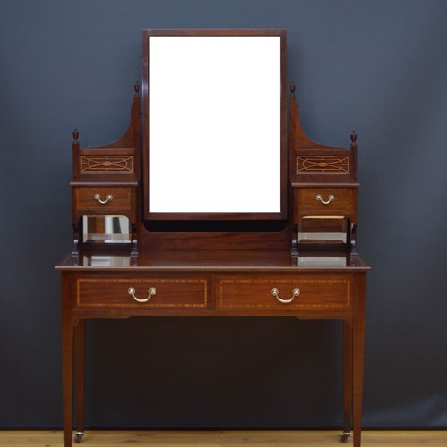 Edwardian Mahogany Dressing Table By Maple & Co