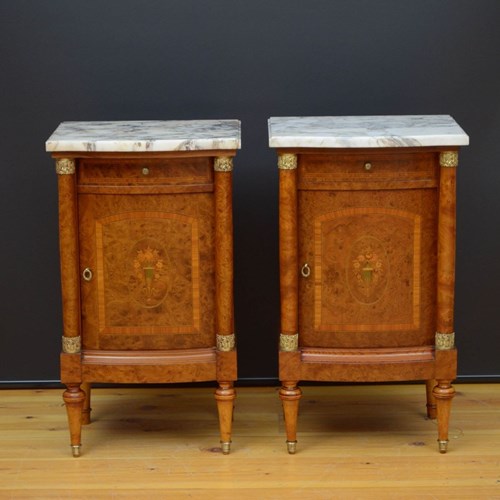 Pair Of Turn Of The Century Bedside Cabinets