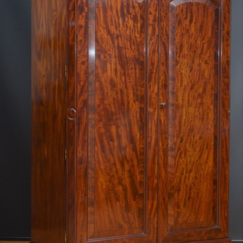 Victorian Mahogany Two Door Wardrobe