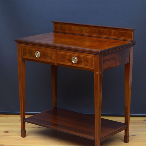 Edwardian Mahogany Console Table / Serving Table