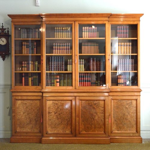 Victorian Walnut Bookcase