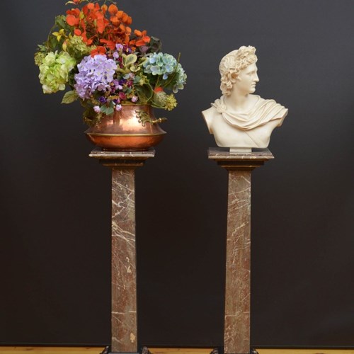 Pair Of Early 20Th Century Pedestal Columns