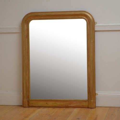 Louis Philippe French Giltwood Wall Mirror H110cm