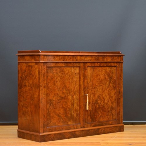 Superb English Victorian Chiffonier In Walnut