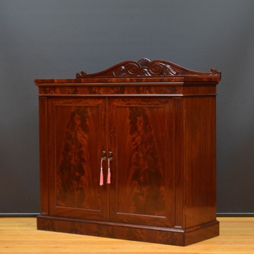 English William IV Mahogany Chiffonier Sideboard