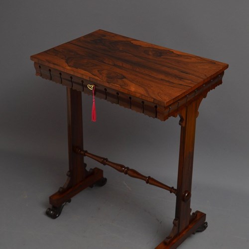 English William IV Rosewood Side Table