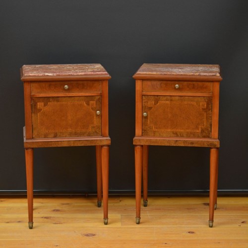 Pair Of Antique Bedside Cabinets