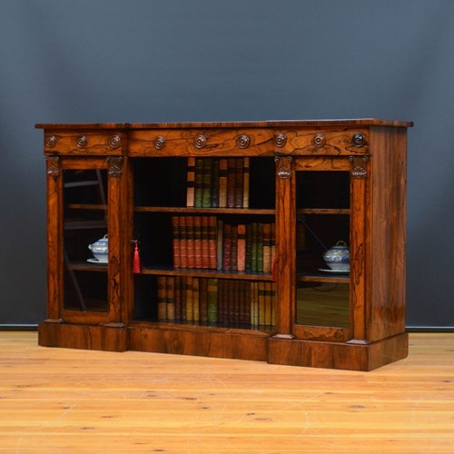 William IV Rosewood Bookcase Or Sideboard