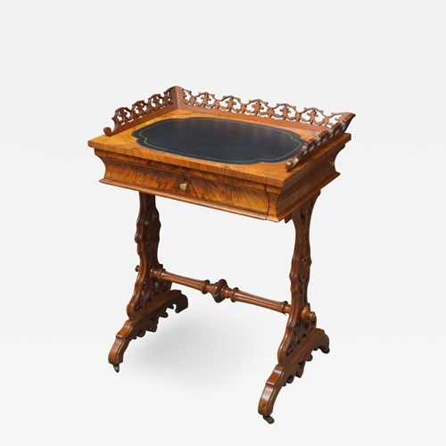 19Th Century Walnut Games And Work Table