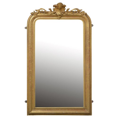 19Th Century Louis Philippe Giltwood Pier Mirror