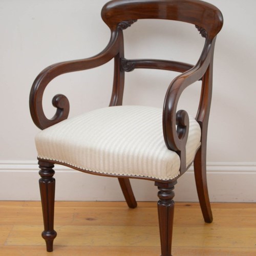 William IV Mahogany Carver Chair