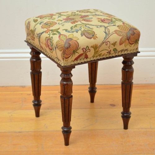 English William IV Rosewood Stool