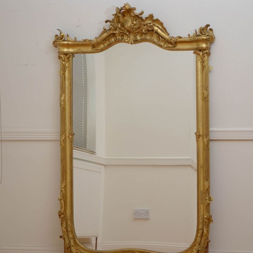 Antique Gilded Pier Mirror