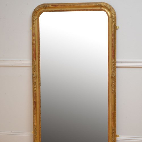 Louis Philippe Gilded Mirror H150cm