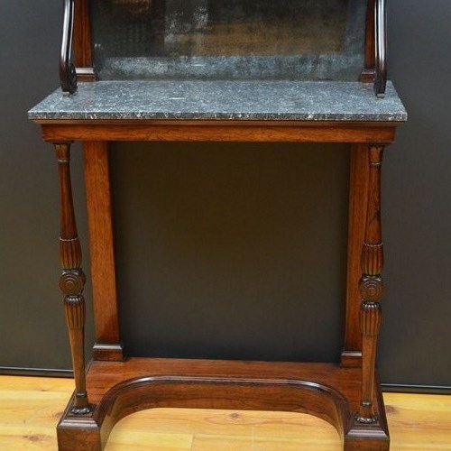 Exceptional Irish Regency Rosewood Console Table