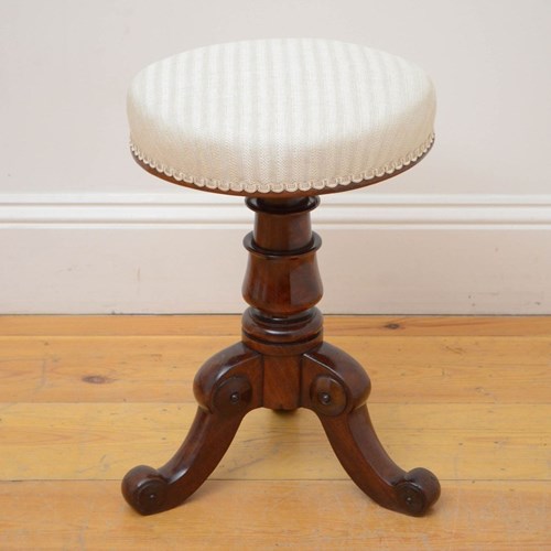 William IV Mahogany Revolving Stool