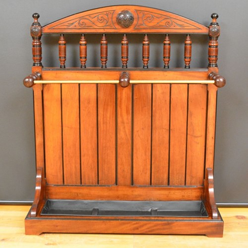 Victorian Mahogany And Ebonised Stick Stand