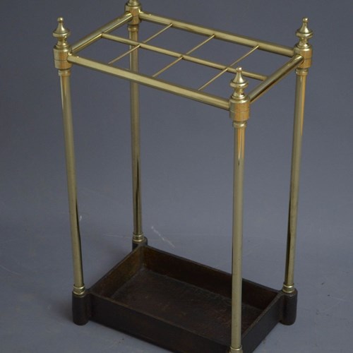 Victorian Brass Umbrella Stand