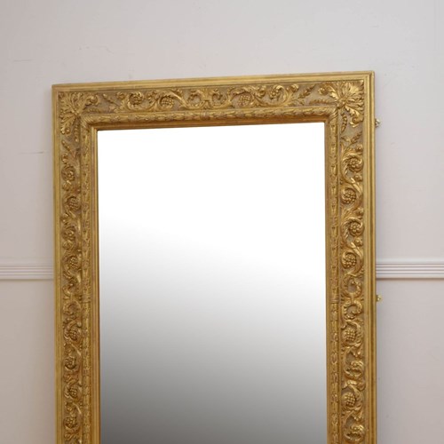 Outstanding 19Th Century Giltwood Wall Mirror H161cm