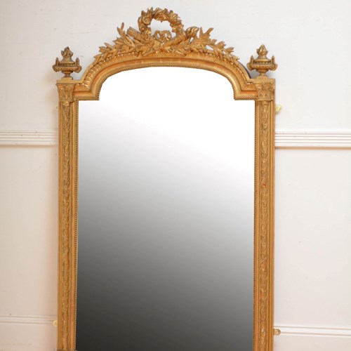 French Glitwood Pier Mirror Wall Mirror H140cm