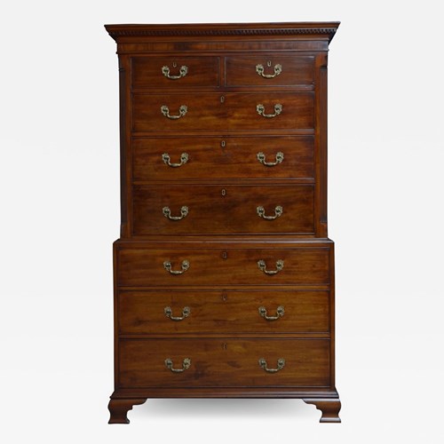 George III Chest On Chest In Mahogany