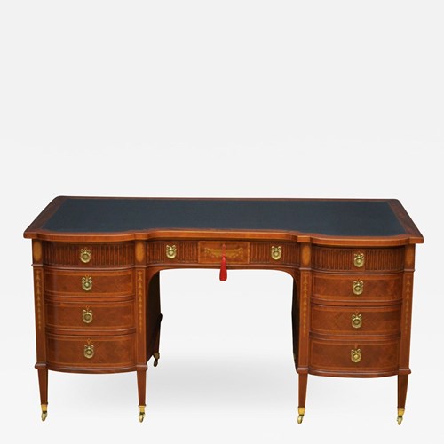 Superb Late Victorian Adams Style Mahogany Desk