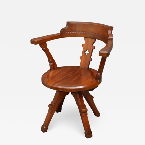 Victorian Mahogany Office Chair