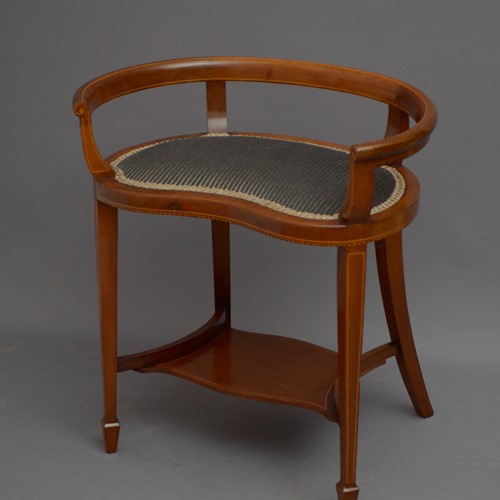 Edwardian Kidney Shaped Stool