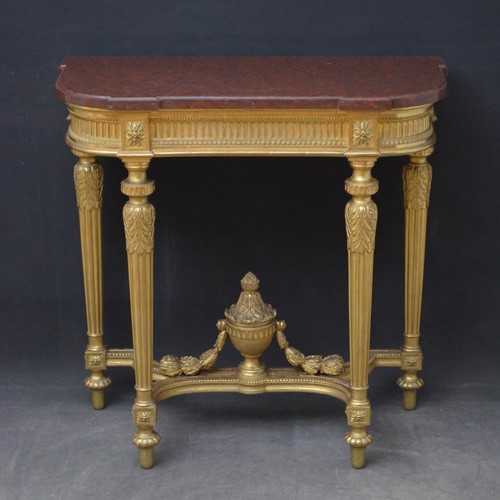 Victorian Giltwood Console Table with Jardinière