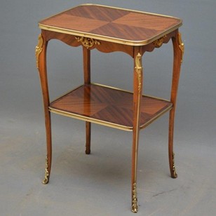 An Attractive Mahogany And Rosewood Table
