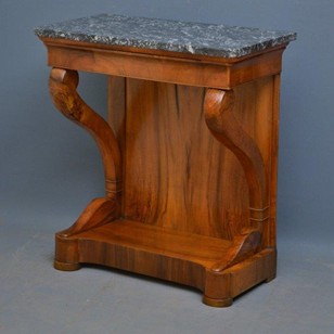 Louis Philippe Walnut Console Table