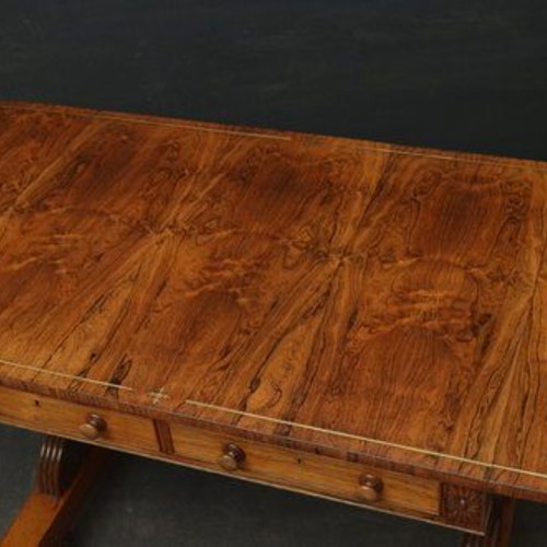 Exceptional Regency Sofa Table in Rosewood