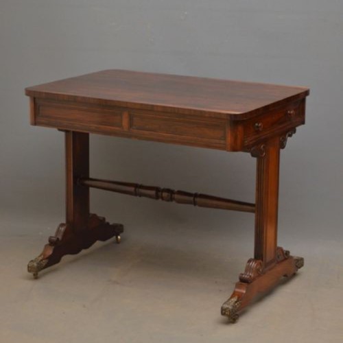 Exceptional Regency Rosewood Library Table