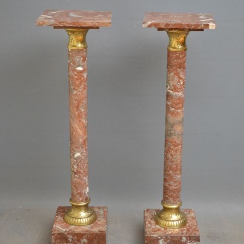 Victorian Pair Of Marble Columns