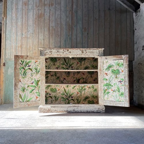 French Provincial Painted Pine Cupboard 