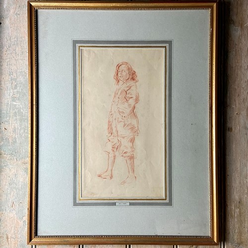 Augustus John, Original Red Chalk Portrait 