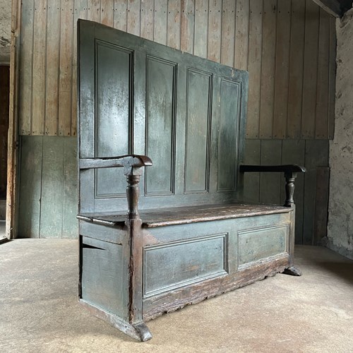 Pembrokeshire Painted Pine Settle