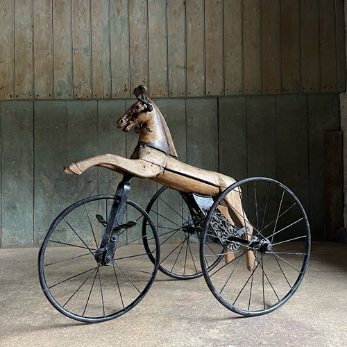 C19th French Horse Tricycle