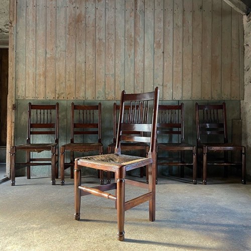 Set Of Six Country Dining Chairs