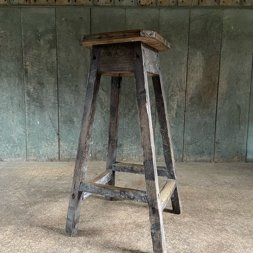 Early C20th Tall Work Stool