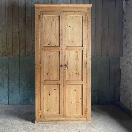 Barrel Back Pine Corner Cupboard