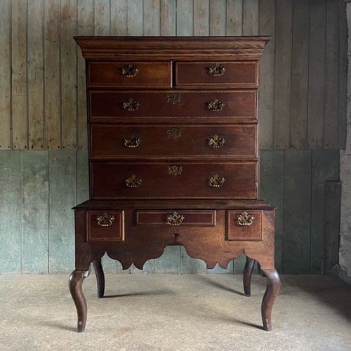 C18th Welsh Oak Chest On Stand