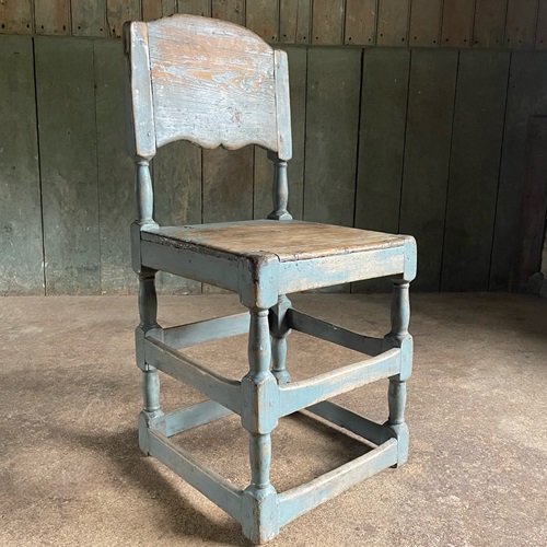 Swedish C18th Gustavian Painted Chair
