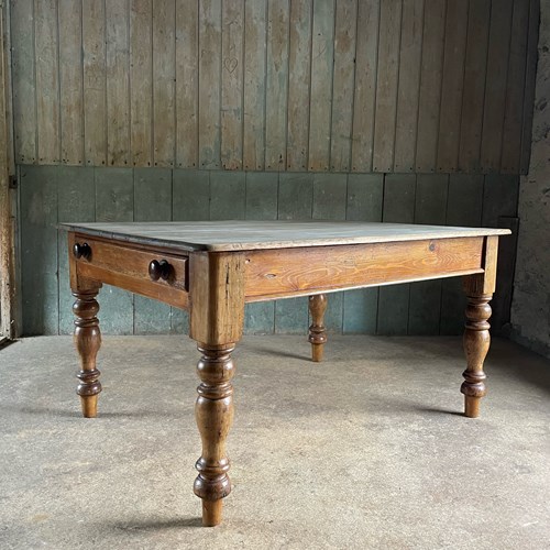 Victorian Pine Kitchen Table