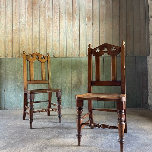 Victorian Gothic Hall Chairs